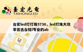 台宏led灯灯珠5730，led灯珠大功率首选台铭l专业的ab