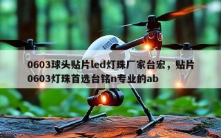 0603球头贴片led灯珠厂家台宏，贴片0603灯珠首选台铭n专业的ab