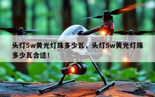 头灯5w黄光灯珠多少瓦，头灯5w黄光灯珠多少瓦合适！
