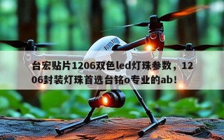 台宏贴片1206双色led灯珠参数，1206封装灯珠首选台铭o专业的ab！
