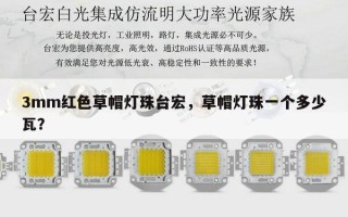 3mm红色草帽灯珠台宏，草帽灯珠一个多少瓦？