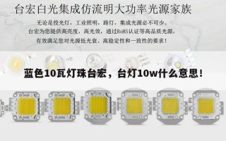 蓝色10瓦灯珠台宏，台灯10w什么意思！