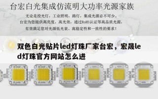 双色白光贴片led灯珠厂家台宏，宏晟led灯珠官方网站怎么进
