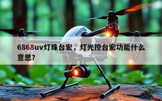 6868uv灯珠台宏，灯光控台宏功能什么意思？