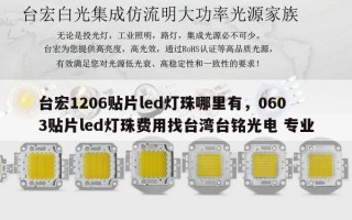 台宏1206贴片led灯珠哪里有，0603贴片led灯珠费用找台湾台铭光电 专业