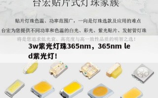 3w紫光灯珠365nm，365nm led紫光灯！