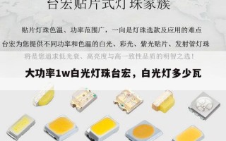 大功率1w白光灯珠台宏，白光灯多少瓦
