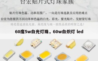 60度5w白光灯珠，60w白炽灯 led