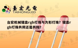 台宏机械键盘rgb灯珠与方形灯珠？键盘rgb灯珠共阴还是共阳？