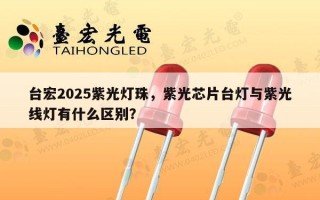 台宏2025紫光灯珠，紫光芯片台灯与紫光线灯有什么区别？