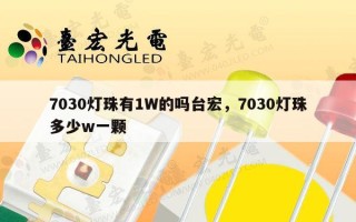 7030灯珠有1W的吗台宏，7030灯珠多少w一颗