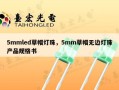 5mmled草帽灯珠，5mm草帽无边灯珠产品规格书