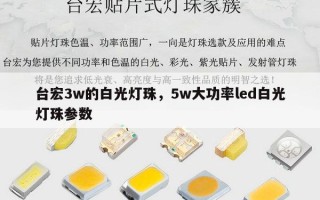 台宏3w的白光灯珠，5w大功率led白光灯珠参数