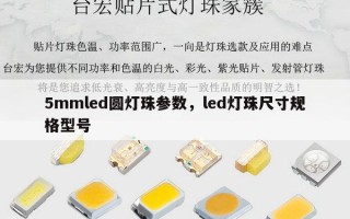 5mmled圆灯珠参数，led灯珠尺寸规格型号