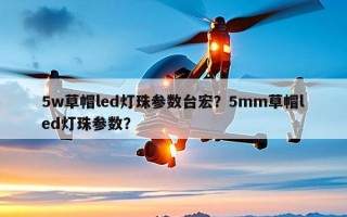 5w草帽led灯珠参数台宏？5mm草帽led灯珠参数？