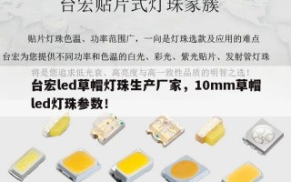 台宏led草帽灯珠生产厂家，10mm草帽led灯珠参数！