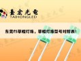 东莞f5草帽灯珠，草帽灯珠型号对照表！