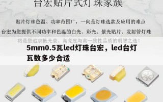 5mm0.5瓦led灯珠台宏，led台灯瓦数多少合适