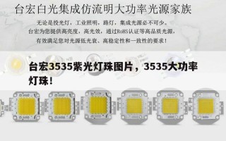 台宏3535紫光灯珠图片，3535大功率灯珠！
