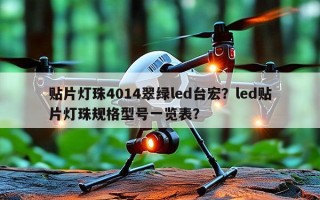贴片灯珠4014翠绿led台宏？led贴片灯珠规格型号一览表？