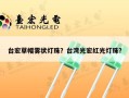 台宏草帽雾状灯珠？台湾光宏红光灯珠？