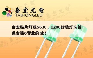 台宏贴片灯珠5630，1206封装灯珠首选台铭o专业的ab！