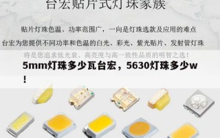 5mm灯珠多少瓦台宏，5630灯珠多少w！