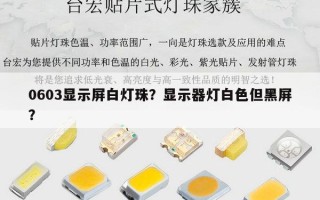 0603显示屏白灯珠？显示器灯白色但黑屏？