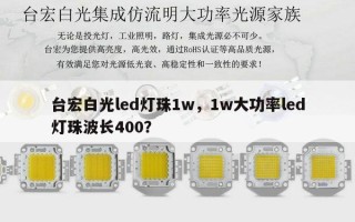 台宏白光led灯珠1w，1w大功率led灯珠波长400？