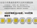 3020灯珠和3014台宏，3020灯珠规格书