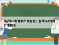 生产led灯珠的厂家台宏，台湾led灯珠厂家排名
