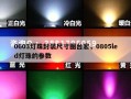 0603灯珠封装尺寸图台宏，0805led灯珠的参数