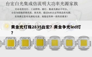 黄金光灯珠2835台宏？黄金争光led灯？