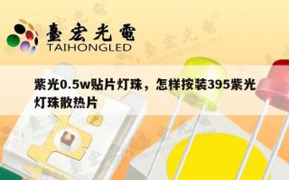 紫光0.5w贴片灯珠，怎样按装395紫光灯珠散热片