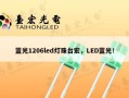 蓝光1206led灯珠台宏，LED蓝光！