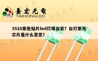 3528紫色贴片led灯珠台宏？台灯紫光芯片是什么意思？