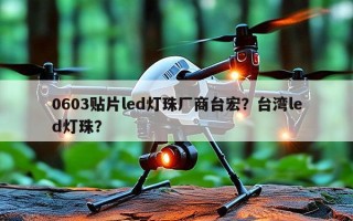0603贴片led灯珠厂商台宏？台湾led灯珠？