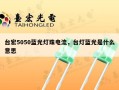 台宏5050蓝光灯珠电流，台灯蓝光是什么意思
