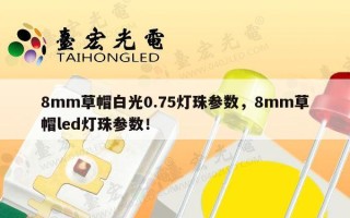 8mm草帽白光0.75灯珠参数，8mm草帽led灯珠参数！