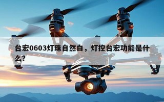 台宏0603灯珠自然白，灯控台宏功能是什么？