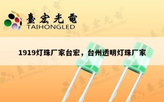 1919灯珠厂家台宏，台州透明灯珠厂家