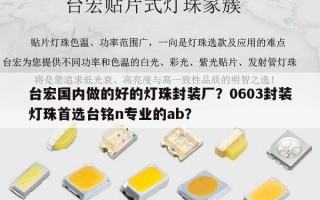 台宏国内做的好的灯珠封装厂？0603封装灯珠首选台铭n专业的ab？
