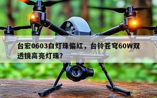 台宏0603白灯珠偏红，台铃苍穹60W双透镜高亮灯珠？