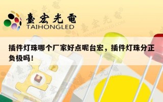 插件灯珠哪个厂家好点呢台宏，插件灯珠分正负极吗！