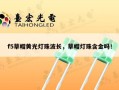 f5草帽黄光灯珠波长，草帽灯珠含金吗！