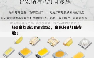 led白灯珠5mm台宏，白色led灯珠参数！