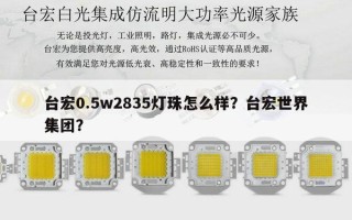 台宏0.5w2835灯珠怎么样？台宏世界集团？