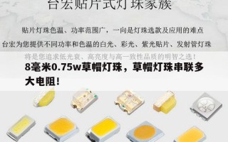 8毫米0.75w草帽灯珠，草帽灯珠串联多大电阻！