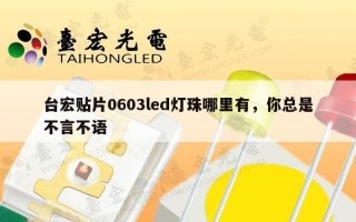 台宏贴片0603led灯珠哪里有，你总是不言不语