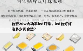 台宏20w大功率led灯珠，led台灯灯泡多少瓦合适？